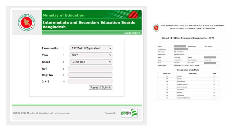 how to check your ssc dakhil vocational result 2022 bangladesh